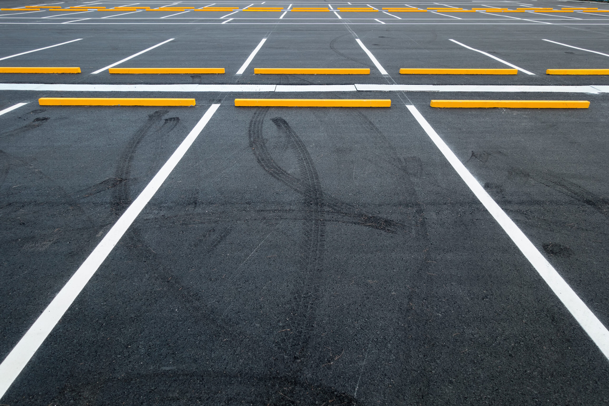 Empty car parking lots, Outdoor public parking.